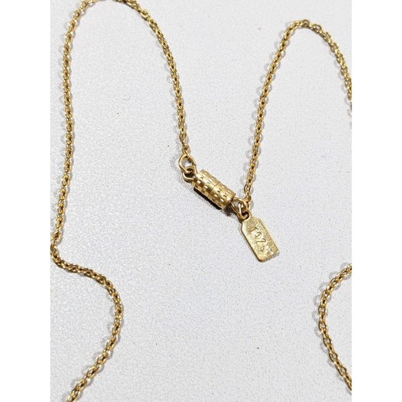 Gold and Crystal Bow and Teardrop Y-Drop Necklace- 1928 - Picture 6 of 7